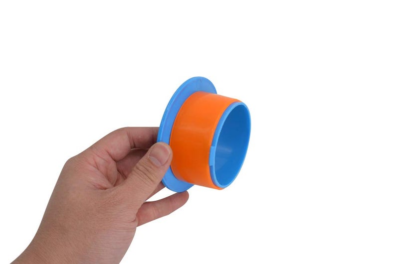 ELFJOY Stretch Film Dispenser Stretch Wrap Dispenser for 3" Core Film Shrink Wrap Holder for Shipping Pallet Packing and Moving Supplies Blue 1 Pairs - Image 3